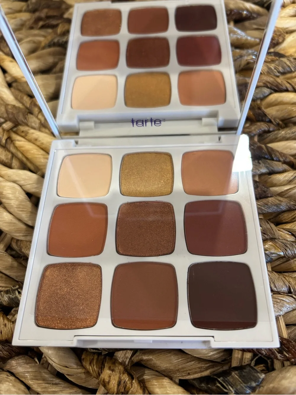 tarte tartelette lil' toasted eyeshadow palette — black & orange tortoiseshell